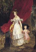 Portrait of Grand Duchess Elena Pavlovna and her daughter Maria